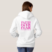 Faith Over Fear Psalm 56:3 Christian Bible Verse Hoodie (Achterkant volledig)