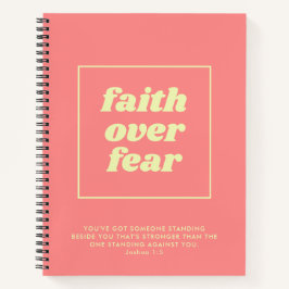 Faith Over Fear Scripture Christian Notitieboek