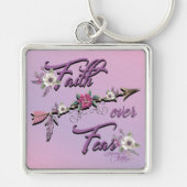 Faith Over Fear Sleutelhanger (Voorkant)