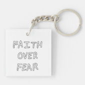 Faith over Fear Sleutelhanger (Achterkant)