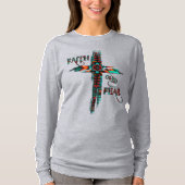 Faith Over Fear, Southwest Cross T-shirt (Voorkant)