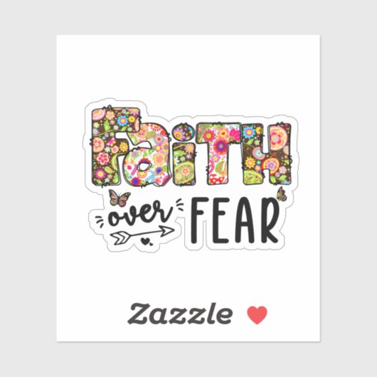 Faith Over Fear Sticker (Vel)
