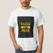 FAITH over FEAR T-Shirt (Voorkant)