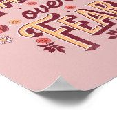 Faith over Fear tekstontwerp Poster (Hoek)