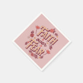 Faith over Fear tekstontwerp Servet (Hoek)
