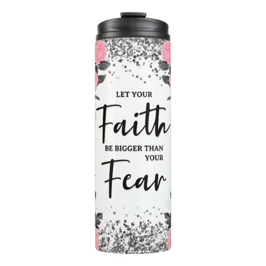 Faith Over Fear Thermal Tumbler Thermosbeker (Voorkant)