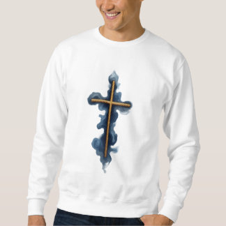 Faith Over Fear Watercolor Cross  Trui