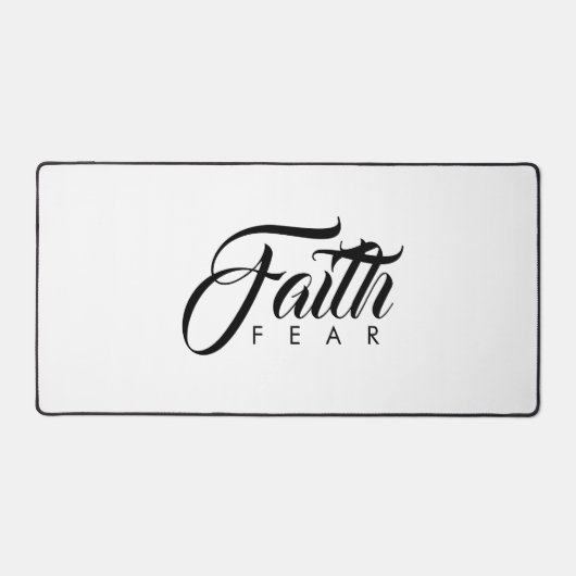 Faith Over Fear White Bureaumat (Voorkant)