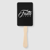 Faith Over Fear White en Black Handwaaier (Voorkant)