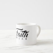 Faith Over Fear White Espresso Kop (Voorkant rechts)