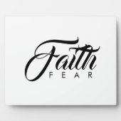 Faith Over Fear White Fotoplaat (Voorkant)