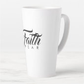 Faith Over Fear White Latte Mok (Rechterhoek)