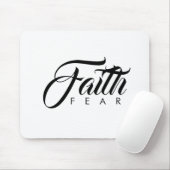 Faith Over Fear White Muismat (Met muis)