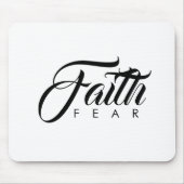 Faith Over Fear White Muismat (Voorkant)