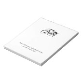 Faith Over Fear White Notitieblok (Linkerzijde)