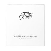 Faith Over Fear White Notitieblok (Voorkant)