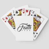 Faith Over Fear White Pokerkaarten (Achterkant)