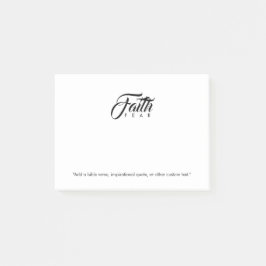 Faith Over Fear White Post-it® Notes