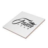 Faith Over Fear White Tegeltje (Zijkant)