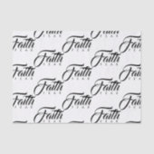 Faith Over Fear White Tissuepapier (Voorkant)