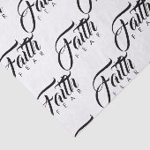 Faith Over Fear White Tissuepapier (Detail)