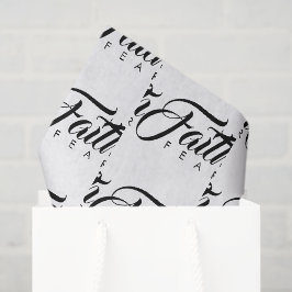 Faith Over Fear White Tissuepapier