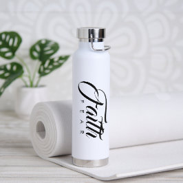 Faith Over Fear White Waterfles