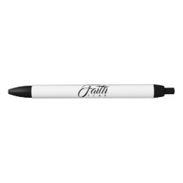 Faith Over Fear White Zwarte Inkt Pen