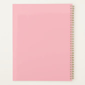 Faith Over Feelings Pink Planner for Women (Achterkant)