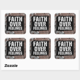 Faith Over Feelings Sticker – Christelijke Gym Mot