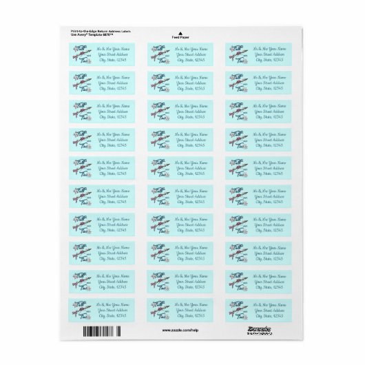 Faith Over Feest Return Address Label (Full Sheet)