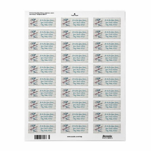 Faith Over Feest Return Address Label (Full Sheet)