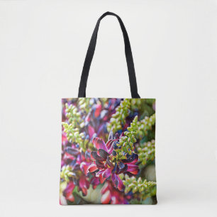 Faith Paarse Wisteria Flower Art Tas