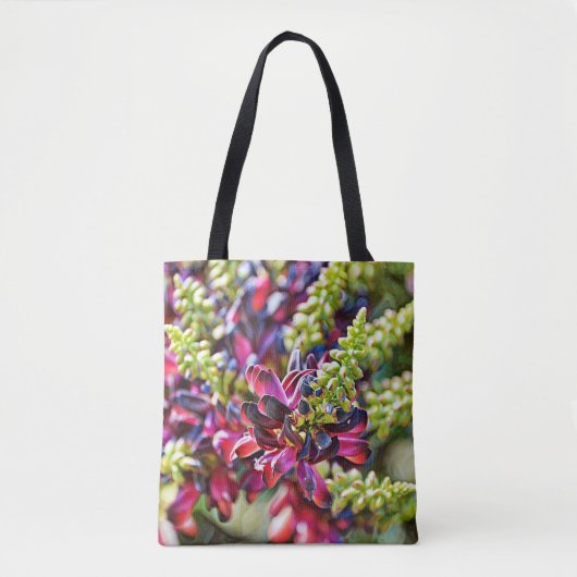 Faith Paarse Wisteria Flower Art Tas (Voorkant)