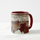 Faith Paint druppel aardewerk look mok (Voorkant rechts)