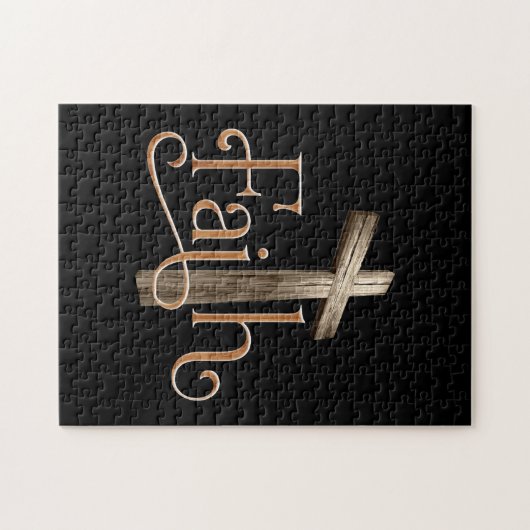 Faith Pattern God Jesus Religieuze Christelijk Legpuzzel (Horizontaal)