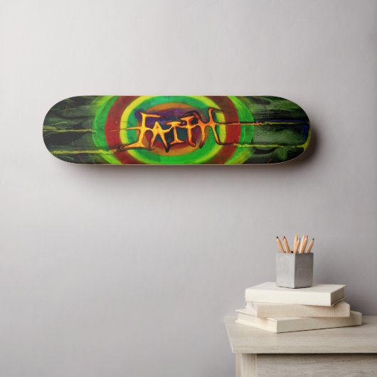 Faith Persoonlijk Skateboard (Muurkunst (Horizontaal))