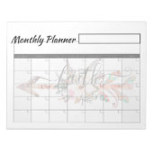 Faith pijl maandelijkse planner sheets notitieblok (Voorkant)