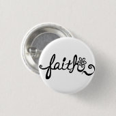 Faith Pin Ronde Button 3,2 Cm (Voorkant /achterkant)