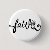 Faith Pin Ronde Button 3,2 Cm (Voorkant)
