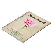 Faith Pink Carnatie Flower Art The Journal Notitieboek (Linkerzijde)