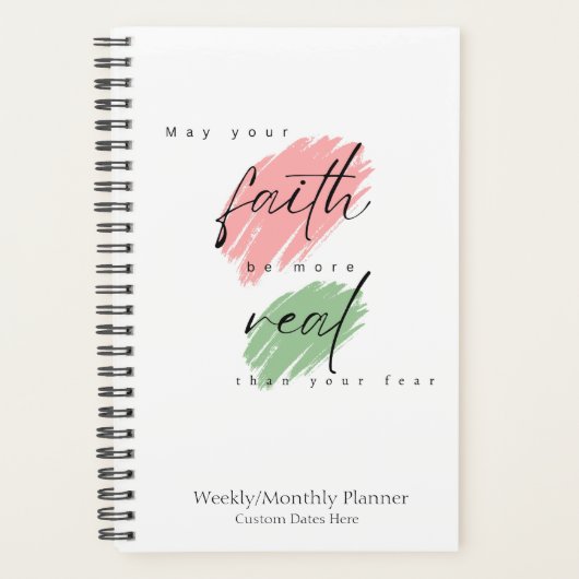 Faith Planner | Feit versus angst (Voorkant)