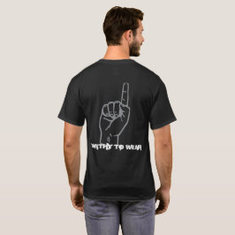 Faith Pointing up - Worthy to Draag T-shirt