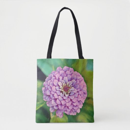 Faith Pom-Pom Zinnia Flower Tas (Voorkant)