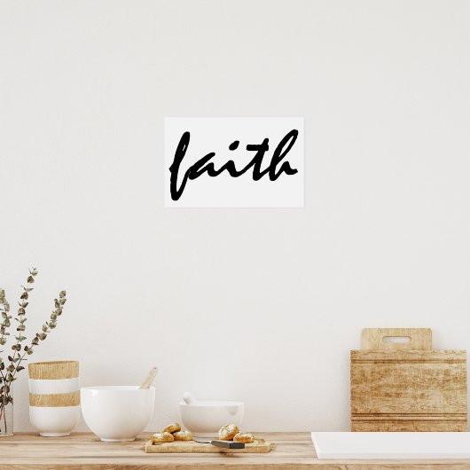 Faith Poster (Keuken)