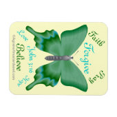 Faith Pray Believe Butterfly Bijbelcitaat Magneet (Horizontaal)
