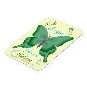 Faith Pray Believe Butterfly Bijbelcitaat Magneet (Linkerzijde)