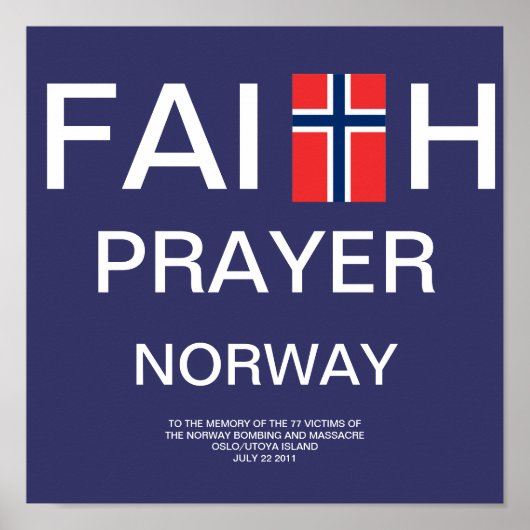 FAITH PRAYER NOORWEGEN POSTER (Voorkant)