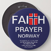 FAITH PRAYER NOORWEGEN RONDE BUTTON 6,0 CM (Voorkant /achterkant)