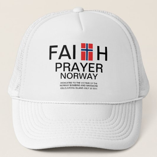 FAITH PRAYER NOORWEGEN TRUCKER PET (Voorkant)